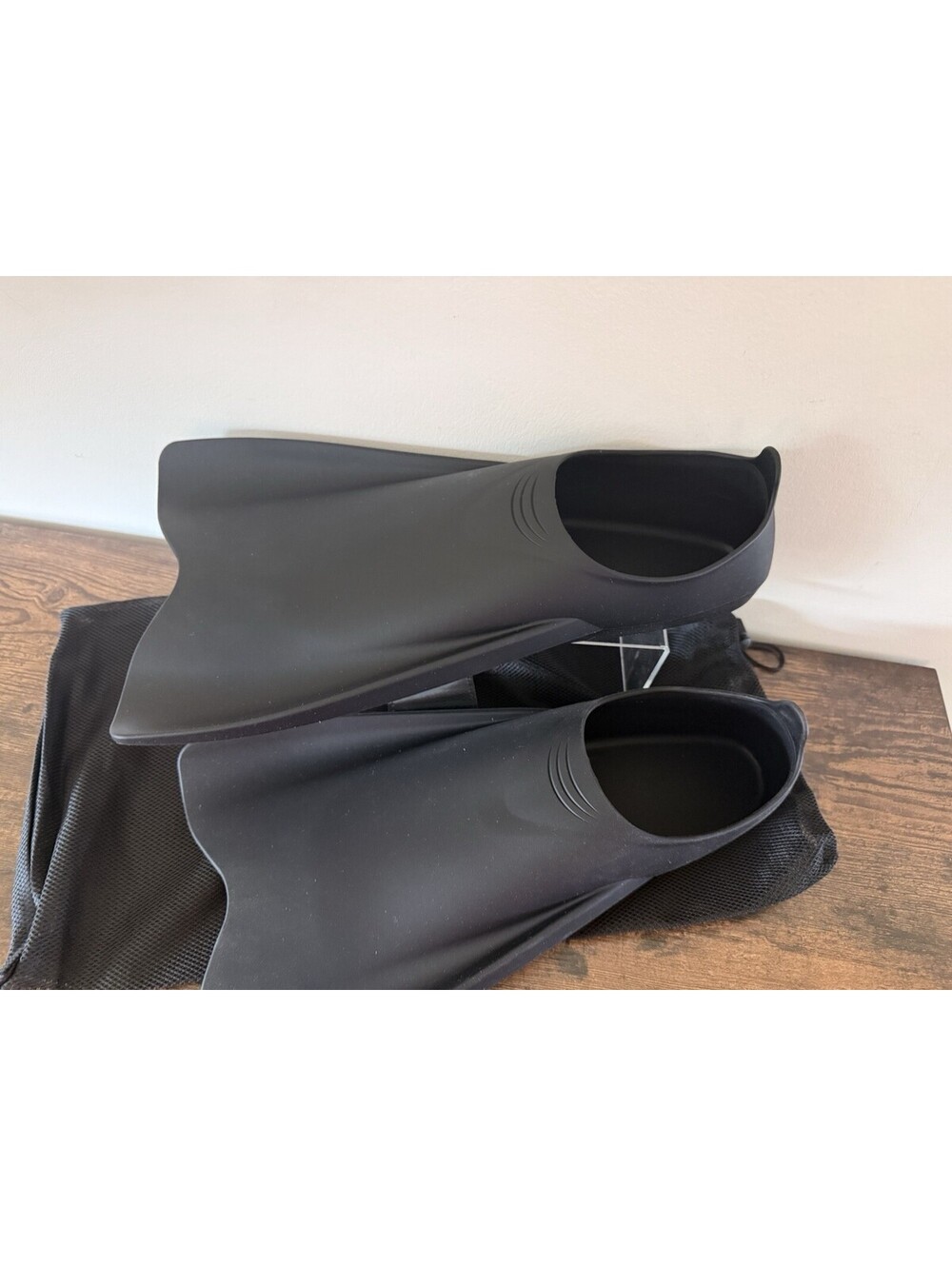 Adult Silicone Swim Training Fins Lap Flippers Size 10.5-12 (EU 43-45) W/ Bag